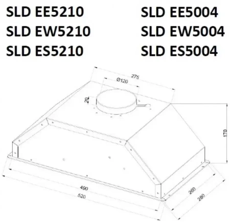 картинка Встраиваемая вытяжка Schaub Lorenz SLD ES5210 от магазина SEFI