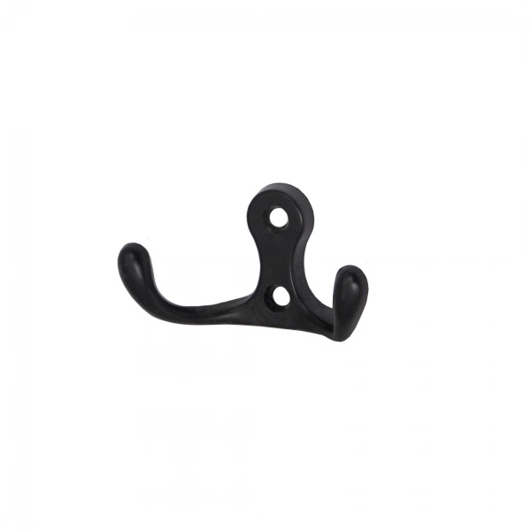 картинка Крючок меб. двухрожковый мет. WP19 черный матовый GRIDLI от магазина SEFI