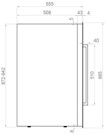картинка Встраиваемый винный шкаф Pando PVMAV 88-49XR от магазина SEFI