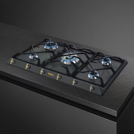 картинка Газовая варочная панель Smeg SRV896AOGH от магазина SEFI