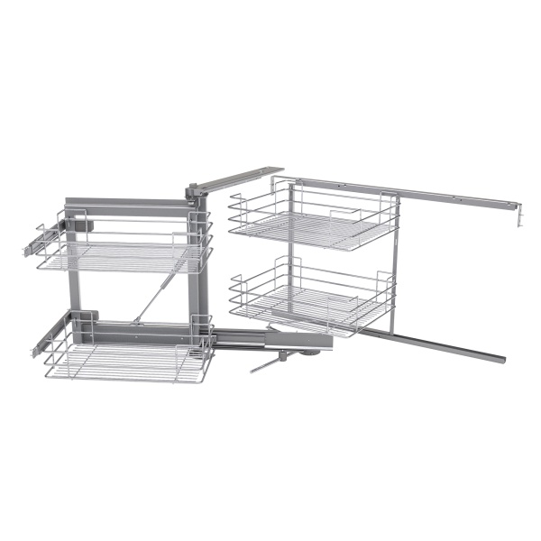 картинка Волшебный угол URBAN на ширину фасада 450 мм, выдвижение - левое, цвет - хром от магазина SEFI