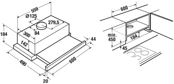 картинка Встраиваемая вытяжка Kuppersbusch DEF 6300.0 E от магазина SEFI