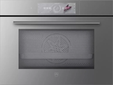 картинка Встраиваемый комбинированный паровой шкаф V-ZUG CombiSteamer V6000 45M CSM6T-23041 (черное стекло) от магазина SEFI