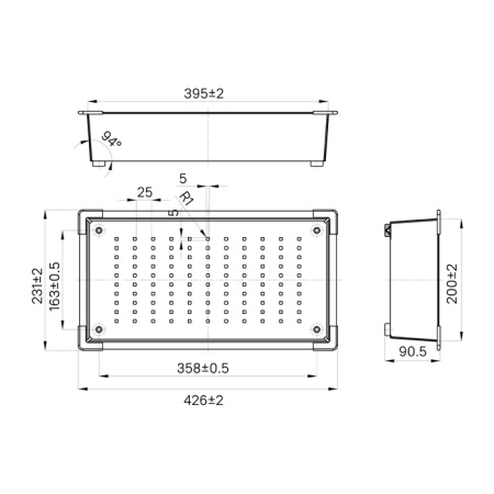 картинка Коландер, нерж. сталь, графит, 426*231, Китчен Лайн (Kitchen Line), IDDIS, KOL23GMi59 от магазина SEFI