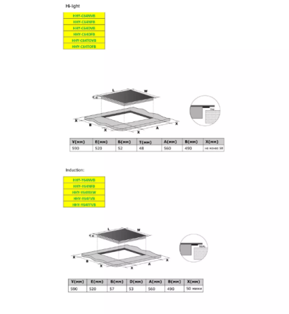 картинка Индукционная варочная панель HAIER HHY-Y64NVW от магазина SEFI