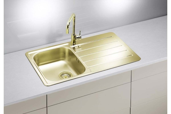 картинка Мойка Alveus LINE 20 MONARCH GOLD 860x5001x в комплекте с выпуском без сифона от магазина SEFI