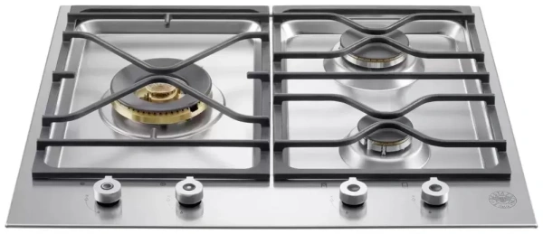 картинка Газовая варочная панель Bertazzoni PM60 3 0 X магазин SEFI являющийся официальным дистрибьютором в России  картинка Газовая варочная панель Bertazzoni PM60 3 0 X от магазина SEFI