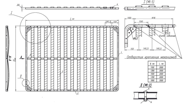 картинка Основание под матрас 1600x2000мм ЭКОНОМ разборное BY (с опорами L-250мм) от магазина SEFI