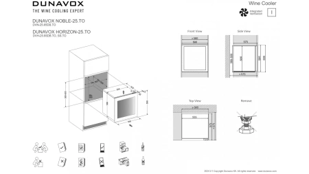картинка Встраиваемый винный шкаф Dunavox DVN-25.65DB.TO от магазина SEFI