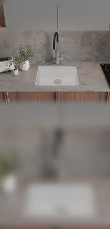 картинка Мойка Rivelato STRIA 6053 1-чаш 600*440 Белый 101 от магазина SEFI