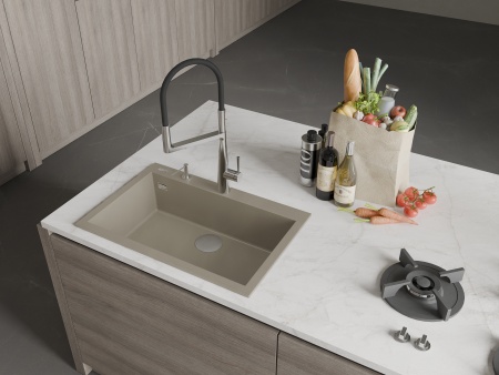 картинка Мойка Rivelato ZENO 7650 1-чаш 760*500 Какао 702 от магазина SEFI