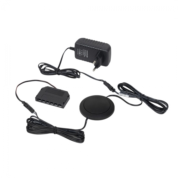 картинка Блок питания Wall 2.4W/12V розеточный с выкл. и разветвителем 6 точек, 5м, AKS от магазина SEFI