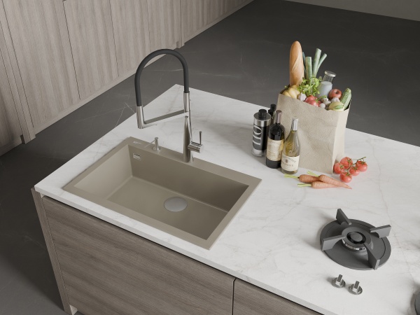 картинка Мойка Rivelato ZENO 7650 1-чаш 760*500 Какао 702 от магазина SEFI