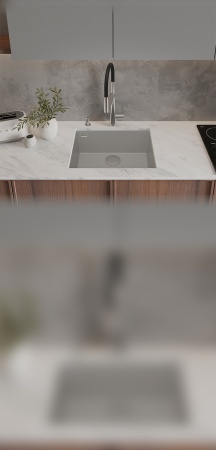 картинка Мойка Rivelato STRIA 6053 1-чаш 600*440 Серый 803 от магазина SEFI