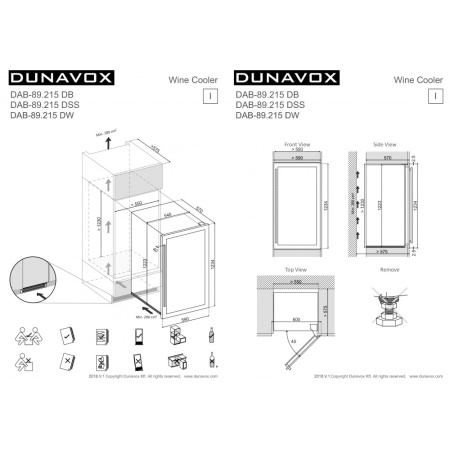 картинка Винный шкаф Dunavox DAB-89.215DSS от магазина SEFI