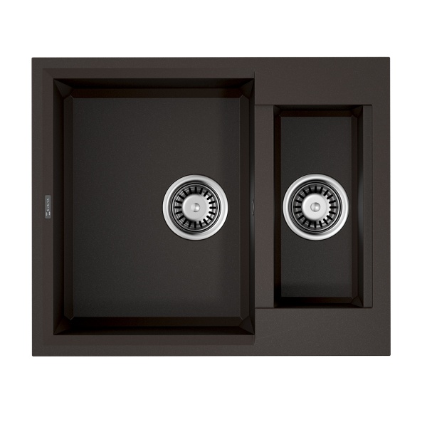 картинка Omoikiri Sakaime 60-2-DC Tetogranit/темный шоколад от магазина SEFI