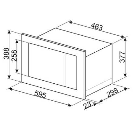 картинка Встраиваемая микроволновая печь Smeg FMI017X от магазина SEFI