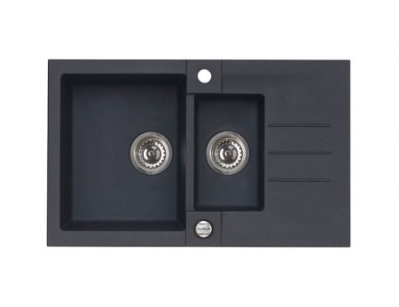 картинка Мойка ROCK 70 GRANITAL CONCRETE-G81 780x480x180;1+1/2 в комп.с сифоном 1105299, от магазина SEFI