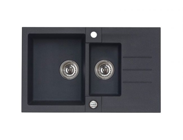 картинка Мойка ROCK 70 GRANITAL CONCRETE-G81 780x480x180;1+1/2 в комп.с сифоном 1105299, от магазина SEFI