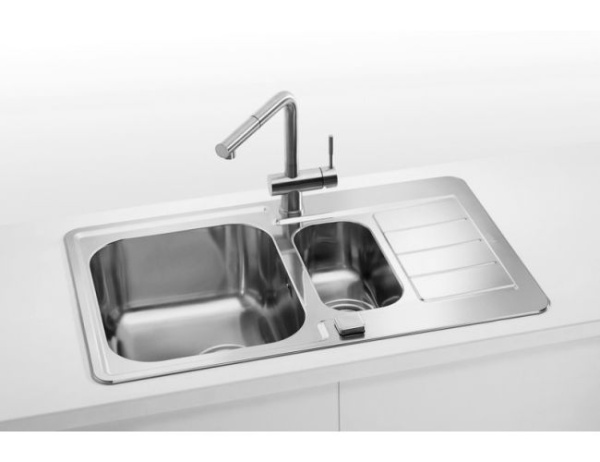 картинка Мойка  LINE MAXIM 70 FS SAT-90 795X505 1+1/2  в компл. с сифоном 1127257, от магазина SEFI