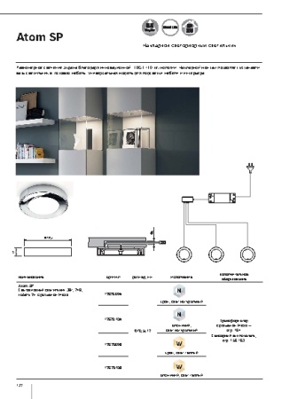 картинка Светильник светодиодный Atom SP 3Вт, 24В, свет натуральный хром от магазина SEFI