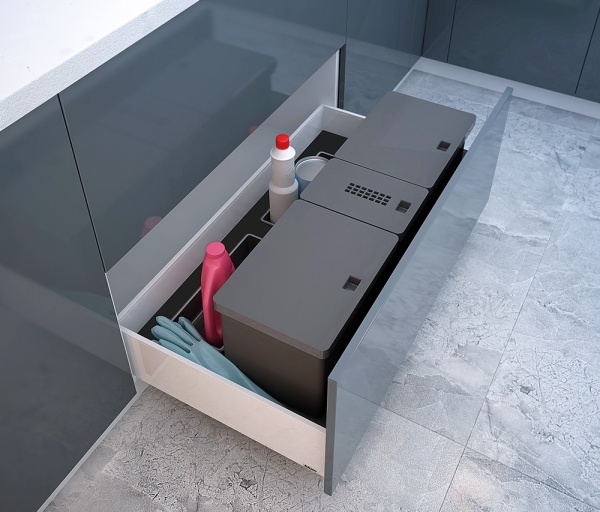 картинка Система Kit da cassetto mini 60, B45 c/vaschetta, 1х6л, 1х10л, 1 лоток от магазина SEFI