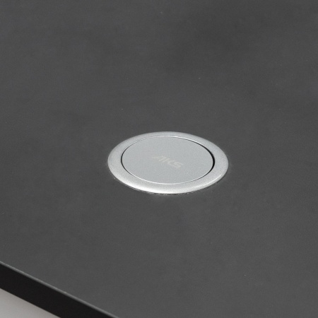 картинка Выдвижной удлинитель Vulcan, 60 мм 3 розетки, крышка пластик, цвет алюминий, AKS от магазина SEFI