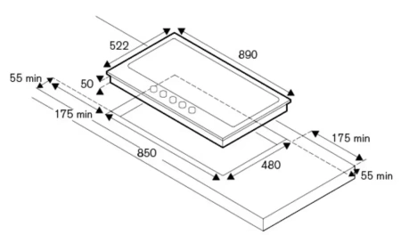картинка Газовая варочная панель Bertazzoni P905LMODX от магазина SEFI