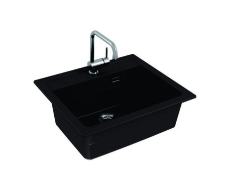 картинка Мойка ALVEUS GRANITAL ATROX 30 CARBON - G91 590 X  500  1X в комплекте с сифоном 1132823, от магазина SEFI