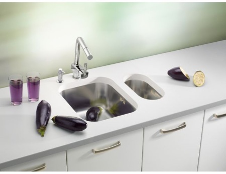 картинка Мойка ALVEUS VARIANT 110 SAT 148X300X120 в комплекте с сифоном 1130550, от магазина SEFI