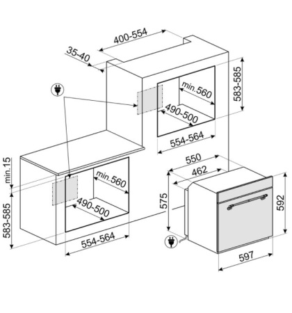 картинка Духовой шкаф Smeg SF750PO от магазина SEFI