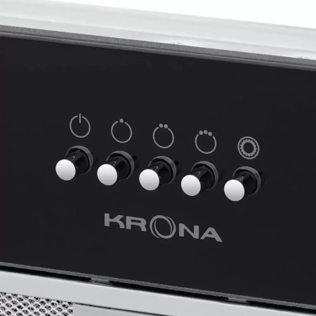 картинка Встраиваемая вытяжка Krona KATE 600 GLASS BLACK PB от магазина SEFI