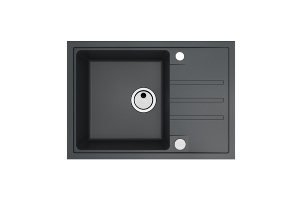 картинка Мойка Alveus GRANITAL INTERMEZZO 40 G91 CARBON 680x480x200 в комплекте с сифоном 1117292 от магазина SEFI