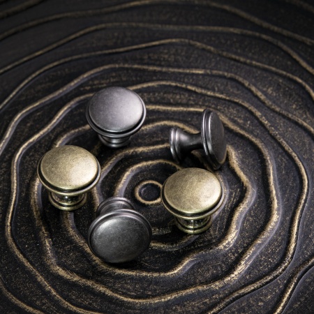 картинка Ручка меб. кнопка мет. FRESKA античный никель, AKS от магазина SEFI