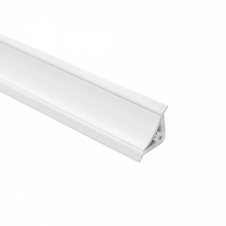 картинка Плинтус ПВХ узкий к столешнику 494 белый глянец (201) THERMOPLAST (1шт=3м.п.) от магазина SEFI