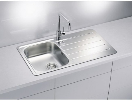 картинка Мойка LINE 20 NAT-90 860X500 в компл. с сифоном 1130551, от магазина SEFI