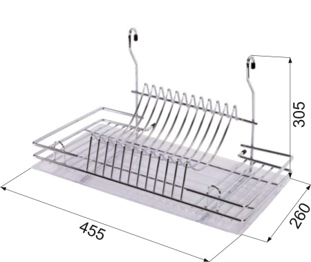 картинка Корзина на трубу d16 сушка CWJ128B хром AKS от магазина SEFI