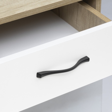 картинка Ручка меб. скоба мет. AK074 128, черный матовый от магазина SEFI