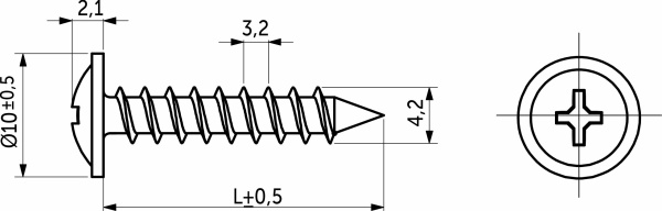 картинка Саморез с прессшайбой острый 4,2*25 (уп/20шт) AKS магазин SEFI являющийся официальным дистрибьютором в России  картинка Саморез с прессшайбой острый 4,2*25 (уп/20шт) AKS от магазина SEFI