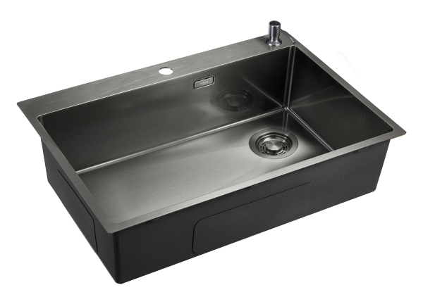 картинка Мойка EMB-660(TOP), цвет Чёрный PVD от магазина SEFI