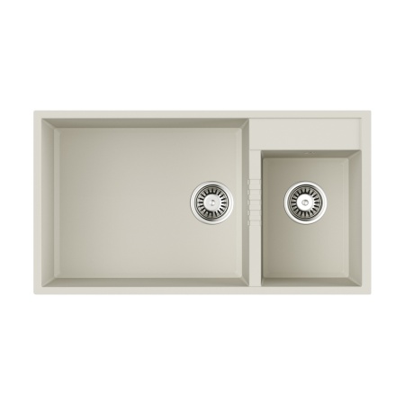 картинка Omoikiri Tedori 85-2-U-PL Tetogranit/платина от магазина SEFI