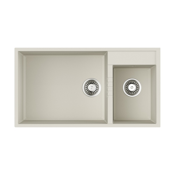 картинка Мойка Omoikiri Tedori 85-2-U-PL Tetogranit/платина от магазина SEFI