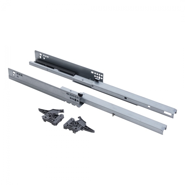 картинка Направляющая скрытого монтажа L-300 push to open ДСП до16mm с замками AKS SLIM SLIDE полное выдвижение от магазина SEFI