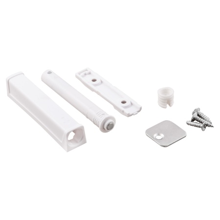 картинка Механизм push-to-open наконечник магнитный накладной/врезной белый AKS усиленный от магазина SEFI