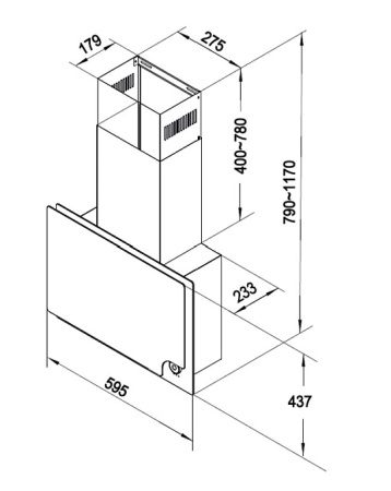картинка Вертикальная вытяжка KHC 67806 ICPGN от магазина SEFI