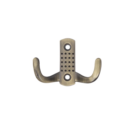картинка Крючок меб. двухрожковый мет. WP12 старое золото GRIDLI от магазина SEFI