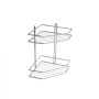 картинка Полка подвесная угловая 2-ярусная 202*202*282, серебро РФ от магазина SEFI