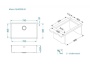 картинка Мойка Alveus QUADRIX MONARCH 60 NEW ANTHRACITE 740x400x200 в комплекте с выпуском без сифона от магазина SEFI