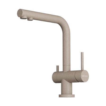 картинка Смеситель Omoikiri Nagano-P-SA латунь/бежевый от магазина SEFI