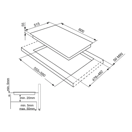картинка Индукционная варочная панель Smeg SI4642B от магазина SEFI